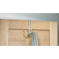 thumbnail image 2 of Richelieu 79921 Over The Door Adjustable Triple Robe Hook - Nickel, 2 of 4