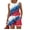 Hot Pink, variant on WTOBBY Women's Summer Color Block Print Two Piece Set Vest Sleeveless Top and Shorts Outfit Retro Style for Casual Fashion and Independence Day Themes ,Black L