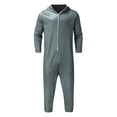 thumbnail image 5 of Moxiu Womens Halloween Onesie Pjs Half Zip One-piece Jumpsuits Romper Pajamas Funny Halloween Cosplay Costume for Women 2025 Dark Gray,L, 5 of 9