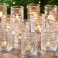 thumbnail image 1 of Portavelas Votive Qipecedm Vintage Glass (paquete de 24), 1 of 7