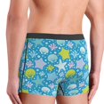 thumbnail image 4 of Men's Boxer Briefs, starfish corals pearls Soft Comfy Mens Underwear Boxer Briefs Breathable With Widen Waist, 4 of 7