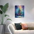 thumbnail image 5 of 12x16 inch Canvas Picture Wall Art Warm Christmas Tree Prints,Bar,Living Room,Lounge Wall Decor Prints Poster,Enchanting Christmas Tree Modern Art Painting,Gift For Christmas Tree Enthusiast, 5 of 6