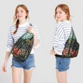 thumbnail image 4 of Autumn Leaves Shoulder Sling - Seasonal Maple & Flower Pattern, Fashionable Anti-Theft Daypack, 4 of 4