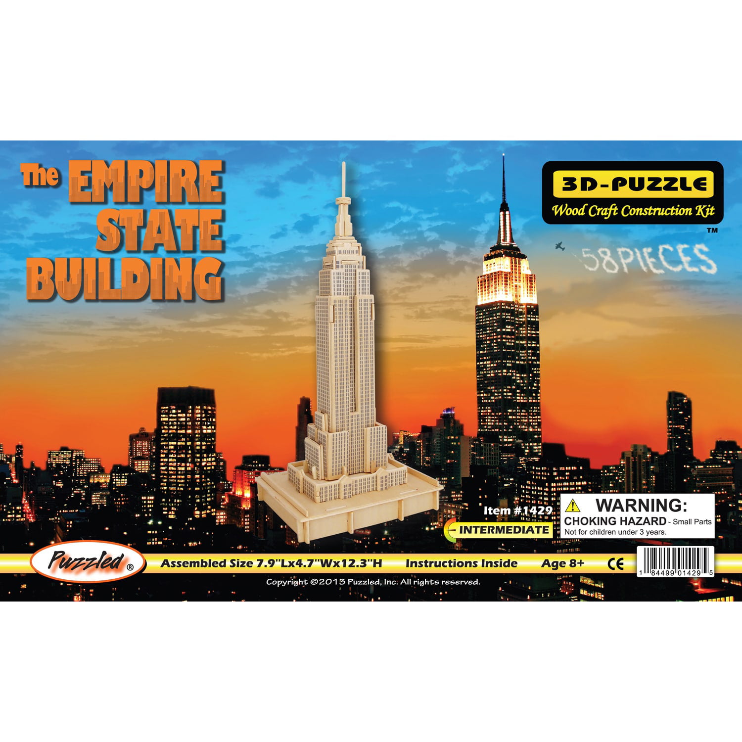 Puzzled The Statue Of Liberty Wooden 3D Puzzle Construction Kit