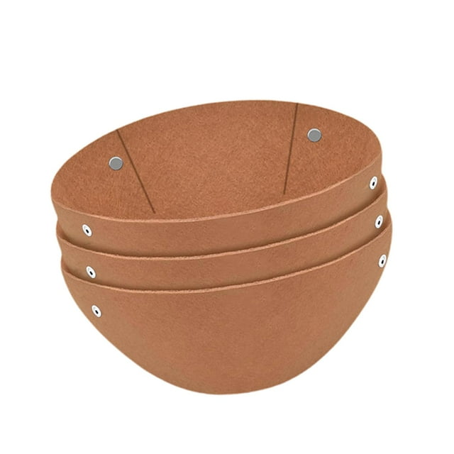 jinwen 3 Pieces Felt Planter Basket Liners Flower Pot Liners for Window Box Planter 12inch