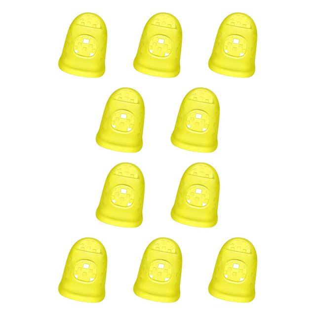 Matsuzay Puntas de dedos de guitarra de silicona Protectores de dedos Ukulele resistente al desgaste Fingerstall Instrumentos musicales transparentes Type2 NO2