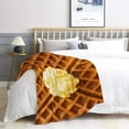 thumbnail image 5 of Yibo Food Bacon Blanket Flannel Soft and Comfortable Anti-static Bed Sofa Blanket, 5 of 7