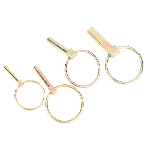 Lynch Pin, Yellow Zinc Plated 50pcs Tractor Lynch Pin Different Size For Mechanical Industry