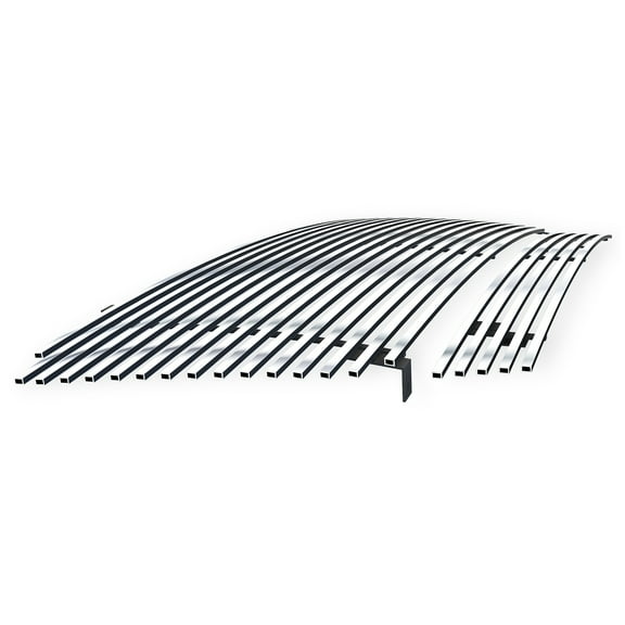 APS Compatible with Ford F-150 2006-2008 Main Upper Lower Bumper Stainless Steel Chrome 8x6 Billet Front Grill Grille Insert Combo F87925C