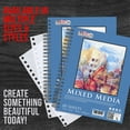 thumbnail image 5 of U.S. Art Supply 9" x 12" Mixed Media Paper Pad Sketchbook, 2 Pack, 60 Sheets, 98 lb (160 gsm) - Spiral-Bound, Perforated, Acid-Free - Artist Sketching, Drawing, Painting Watercolor, Acrylic, Wet & Dry, 5 of 5