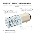 thumbnail image 2 of Flash Stop Lamps Flashing Car Tail Brake Light para automóviles Motocicleta (Verde), 2 of 3