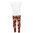 thumbnail image 4 of Girls 2 Piece Cutest Turkey Thanksgiving Clothes Set Outfit (8Y, Brown), 4 of 5