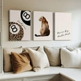 thumbnail image 3 of Leopard Wall Art Cheetah Canvas Prints Trendy 8 Ball Wall Decor Preppy Aesthetic Poster Lucky Leopard Pictures Funky Painting Navy Kiss Artwork for Bedroom Living Room 16x24 Inch Unframed Set of 3, 3 of 5