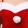 thumbnail image 4 of Coofit Christmas Dress Set Festive Decorative Santa Hat Set Santa Costume for Women, 4 of 10