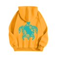 thumbnail image 5 of Womens Sea Turtle Print Hoodies Long Sleeve Hooded Sweatshirt Fall Casual Pullover, 5 of 6