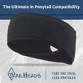 thumbnail image 3 of Women's Ponytail Headband - Fleece Earband, 3 of 91