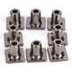 thumbnail image 2 of Juego de tapones de metal cuadrados negros para zapatos hechos a mano, 8 piezas de 15 mm para realzar el talón, 2 of 8