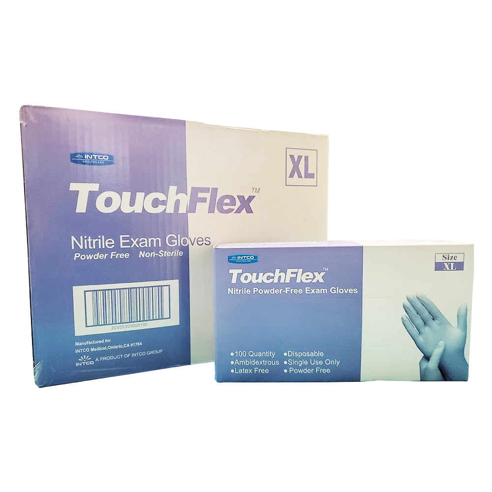 Medical Grade Disposable Nitrile Powder-Free Exam Gloves 4.5 Mil Latex Free 10 Boxes/Case 100/Box Powder Free Violet 