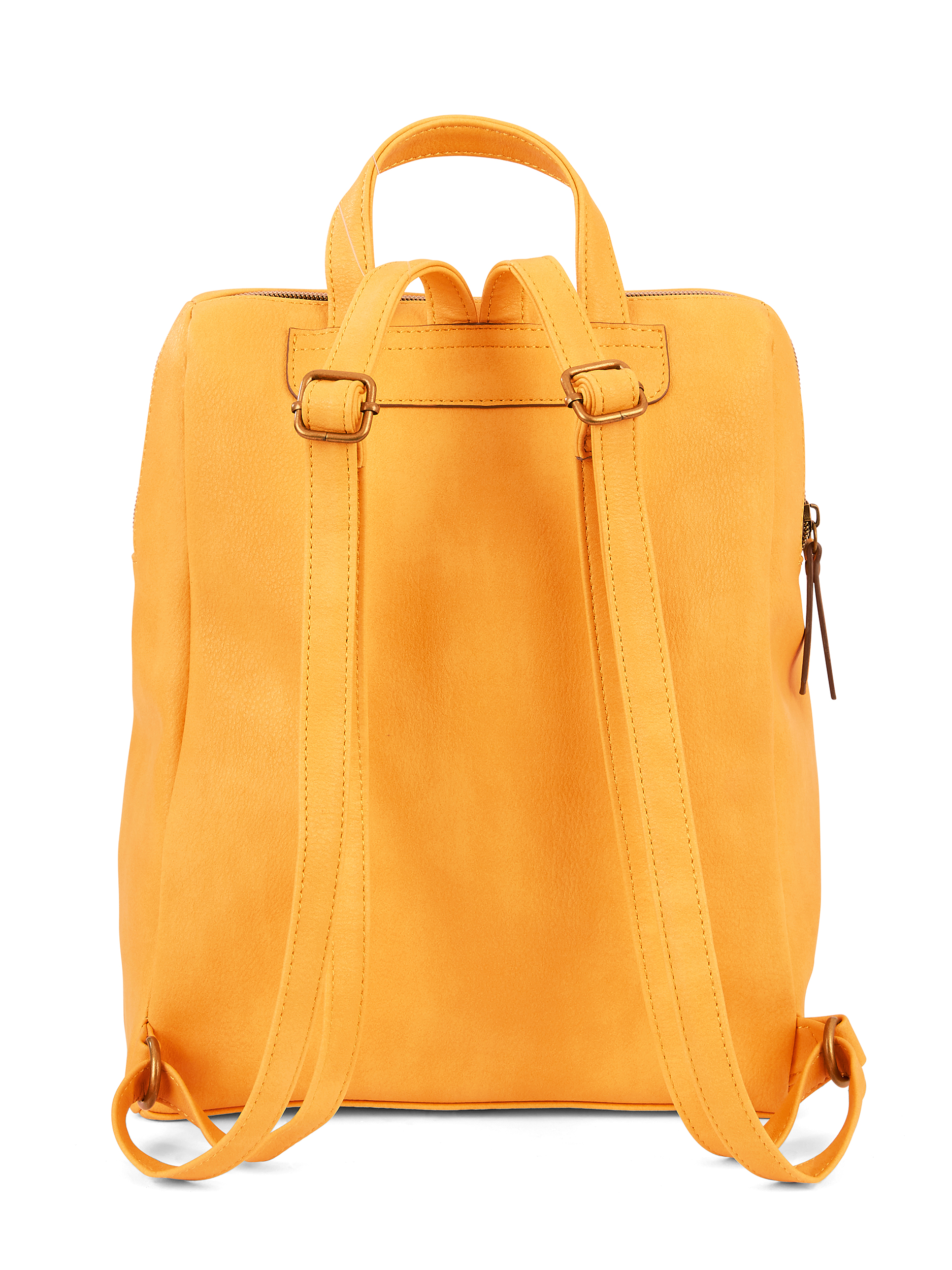 Time & Tru Cucamonga Backpack, Mustard - image 4 of 4