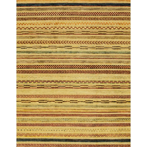 Ahgly Company Indoor Rectangle Abstract Sedona Brown Abstract Area Rugs, 2' x 5'