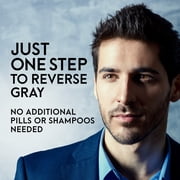 Just for Men Gray Reverse Daily Hair Serum, Gradually Reduces Gray Hair, Easy Dye-Free Serum, 1.7oz, Pack of 3