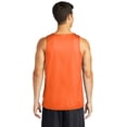 thumbnail image 2 of Classic Men Mesh Reversible Tank Color Deep Orange Size Small, 2 of 8
