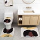 thumbnail image 5 of Juego de 4 cortinas de ducha para niña negra, diseño de mariposas de ballet rosa, decoración de baño para mujeres afroamericanas, tela impermeable, cortina de ducha morada y blanca, alfombrilla de, 5 of 7