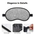 thumbnail image 3 of Salouo GlitterSilver Pattern Eye Masks, 1-Pack Sleep Mask Eye Cover Washable Sleeping Eyeshade Block Sleep Shade Cover Light Reduces Traveling Gifts, 3 of 7