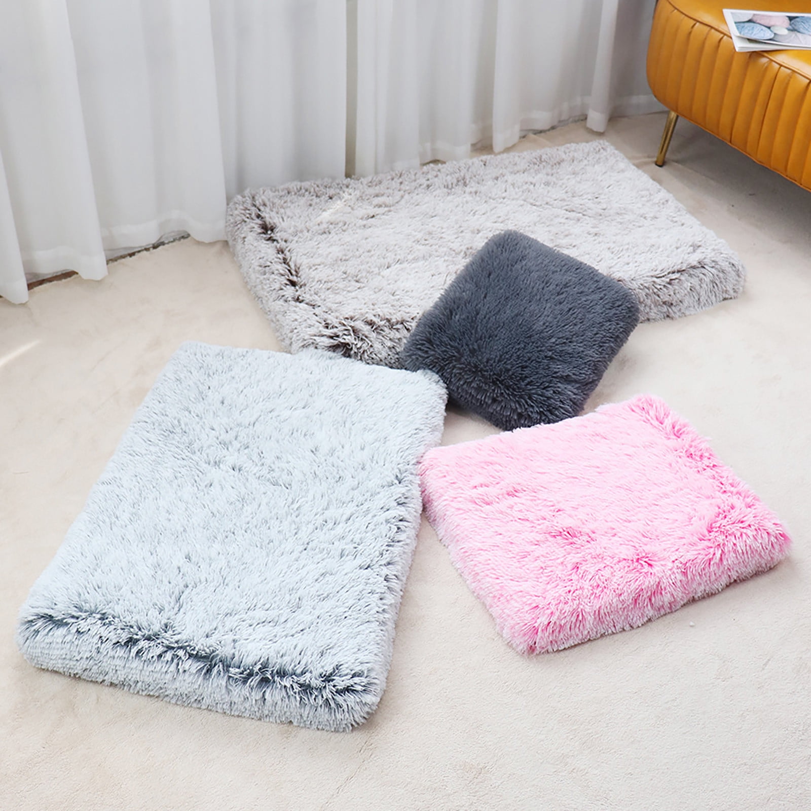 Dog Bed Orthopedic Dog Bed Plush with Carton Foam Cotton Removable Cover Washable Non-slip Bottom Suitable for Large, Medium And Small Dogs and Cats