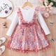 thumbnail image 2 of Vestido Para Niñas, Ropa Para Niñas Pequeñas, Primavera Otoño, Vestido De Manga Larga Con Lazo De Malla De Flores Para Niños Pequeños, Vestido De Princesa Blanco Odeerbi  LM103-7402, 2 of 9