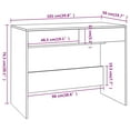 thumbnail image 4 of vidaXL Desk Black 101x50x76.5 cm Engineered Wood, 4 of 5