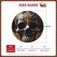 thumbnail image 2 of Defioc Gold Pattern Black Skull for Christmas Tree Skirt Snowman Xmas Tree Skirt Farmhouse Christmas Decorations Tree Mat for Holiday Party Decor-30", 2 of 6