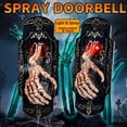 thumbnail image 4 of sruoe Halloween Voice‑Activated Skeleton Hand Doorbell, Light Mist Prank Wall Ornament, Halloween Spooky Accent, Halloween Horror Vibe Decor for Front Door Porch Bar Wall Entryway, 4 of 7