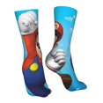 thumbnail image 4 of Lsque Mario Print Women's Men's Novelty 16in Crew Socks Cotton Socks Knee High Socks for Walking,Running,Nurses,Pregnancy, 4 of 6