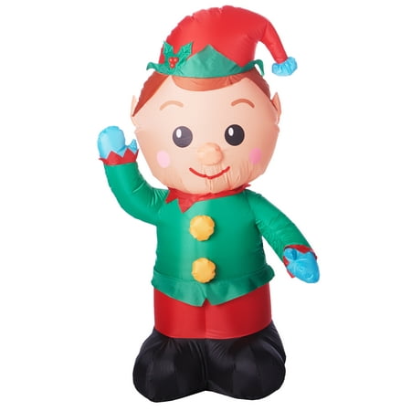 Holiday Time Yard Inflatables Elf , 4 ft