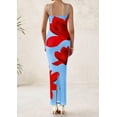 thumbnail image 2 of Vestido largo PRETTYGARDEN con estampado floral y tirantes finos para mujer, 2 of 9