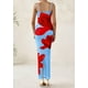 thumbnail image 2 of Vestido largo PRETTYGARDEN con estampado floral y tirantes finos para mujer, 2 of 9