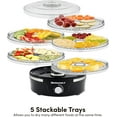 Elite Gourmet EFD319 Food Dehydrator, 5 BPAFree 11.4" Trays Adjustable
