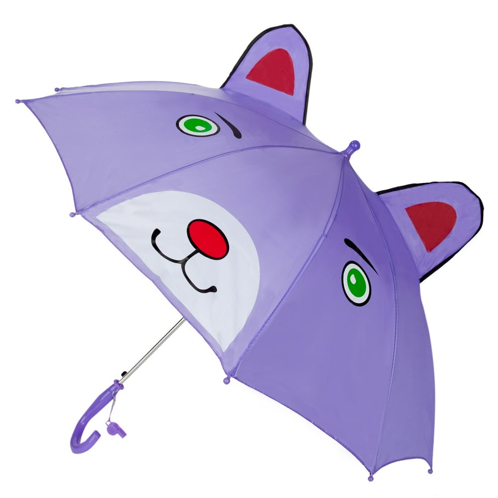 Aerusi - 3D Kids Character Umbrella with Safetly Whistle - Walmart.com ...