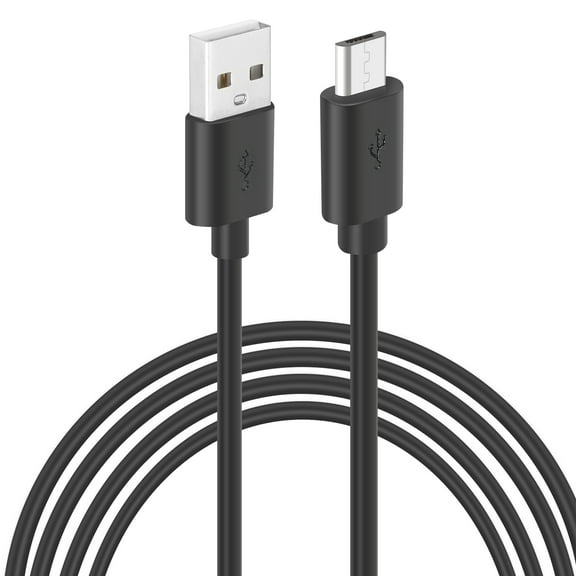 Uxcell 19.7Ft USB to Micro USB Power Extension Cable, Long Charging Cord, Black