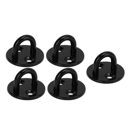 

Stainless Steel Eye Plate 1 Piece Precise Casting Black Lightweight Wear Scratch Resistant Eye Plate For Ceiling Sandbags For Concrete Ceiling 5mm/0.20n