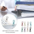 thumbnail image 3 of 40Pcs Metal Small Clips Hollow Fish Shape Color Bag Sealing Bill Paper Holder Office Stationery, 3 of 4
