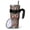 Brown Christmas Dessert, variant on 40oz Tumbler,Brown Christmas Snowflake Pattern Insulated Tumblers with Removable Handle,Stainless Steel Double Vacuum Coffee Tumbler Cup with Straw for Home,Office,Travel,Party