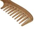 thumbnail image 3 of Anself 7.5" Natural Green Sandalwood Wide Tooth Handcrafted Hair Comb, Brown, 3 of 6
