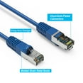 thumbnail image 2 of 0.5ft (0.2M) Cat5E Shielded (FTP) Ethernet Network Booted Cable 0.5 Feet (0.2 Meters) Gigabit LAN Network Cable RJ45 High Speed Patch Cable, Blue (8 Pack), 2 of 2