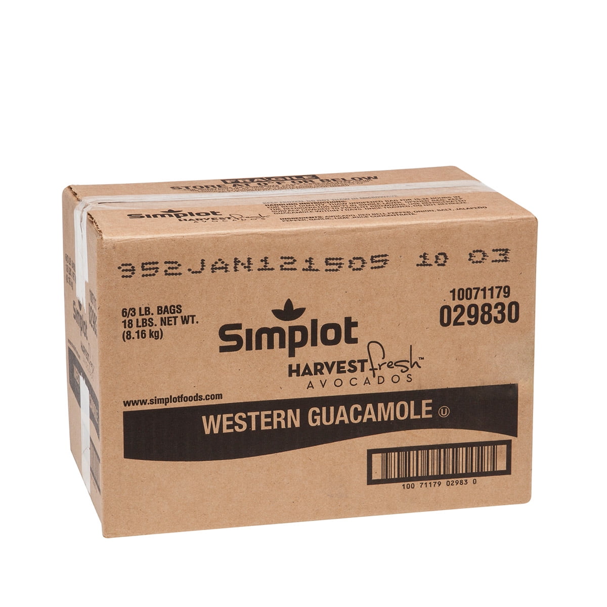 Simplot Harvest Fresh Avocados - Western Guacamole, 3 Pound -- 6 per case.