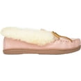 thumbnail image 2 of Minnetonka Womens Alpine Sheepskin Moccasin, Pink Blush, Size 7, 2 of 5