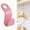 Pink*100 pcs, variant on 100pcs Hanger Hooks for Plastic Clips Clothes Space Saving Hangers for Clothes Closet Hangers Space Saver(Pink)