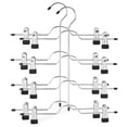 thumbnail image 1 of Percha para faldas TOPIA HANGER, metal, 4 niveles, para mujer, paquete de 2, color negro, 1 of 6
