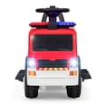 thumbnail image 3 of CIPACHO Kids 6V Battery Powered Electric Ride On Fire Truck, Boys & Girls Gifts for Birthday, Blue, 3 of 8